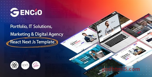 Gencio – Marketing – Digital Agency React Next js Template-尚睿切图网