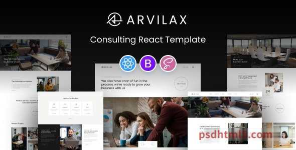 Arvilax – Business Consulting React Template-尚睿切图网