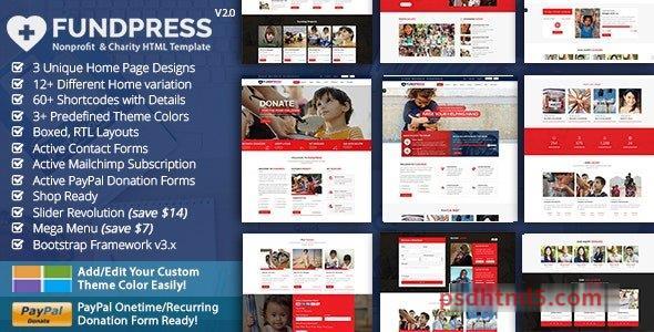 图片[1]-FundPress v2.0 - Nonprofit Charity HTML-尚睿切图网