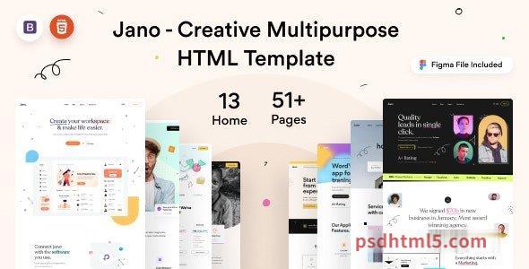 Jano - Creative Multipurpose Bootstrap 5 Template-尚睿切图网