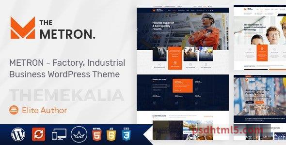 Metron v2.4 - Industry and Construction wordpress主题-WordPress Theme-尚睿切图网