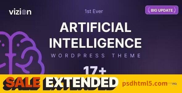 Vizion 4.1.4 – Artificial Intelligence AI wordpress主题-WordPress Theme-尚睿切图网