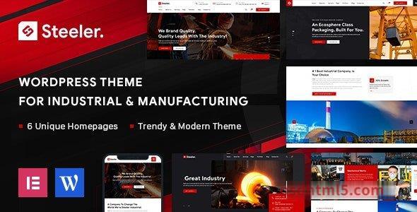 Steeler v1.2.1 - Industrial - Manufacturing wordpress主题-WordPress Theme-尚睿切图网