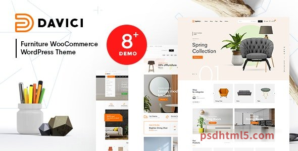 Davici v1.2.1 – Furniture WooCommerce wordpress主题-WordPress Theme-尚睿切图网