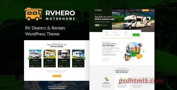 Rvhero – RV rental HTML Template-尚睿切图网