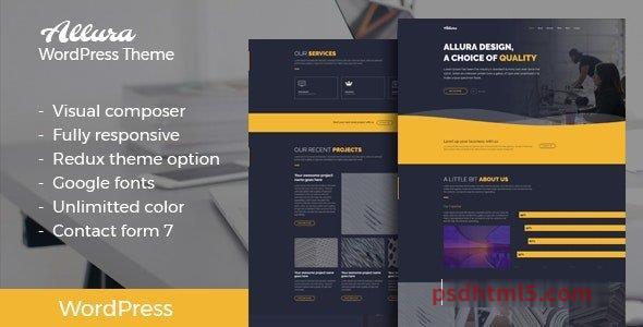 Allura v1.0 – Portfolio wordpress主题-WordPress Theme-尚睿切图网