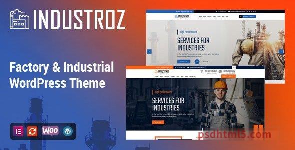 Industroz v4.5 - Factory - Industrial wordpress主题-WordPress Theme-尚睿切图网