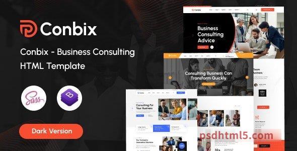 Conbix – Business Consulting HTML Template-尚睿切图网