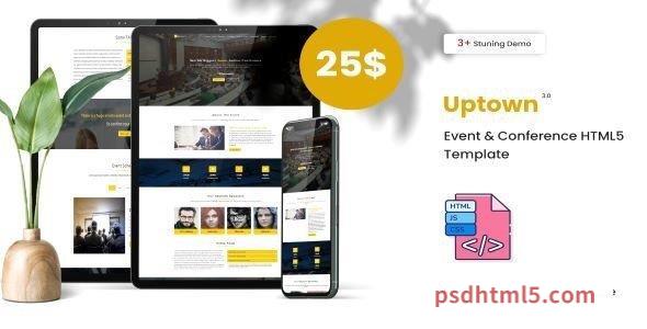 Uptown - Event - Conference Responsive HTML5 Template-尚睿切图网