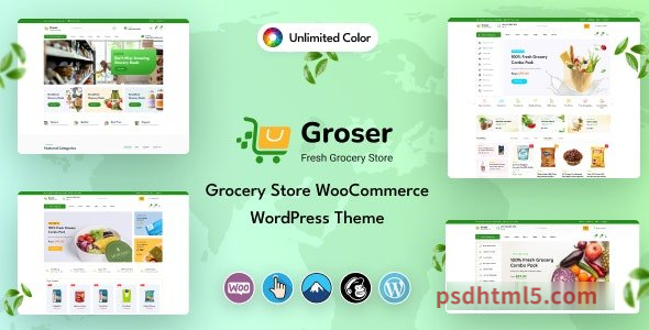 Groser v1.0.0 – Grocery Store WooCommerce-尚睿切图网