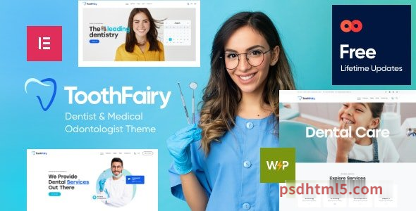 Tooth Fairy v1.0 – Dentist – Medical Odontologist wordpress主题-WordPress Theme-尚睿切图网