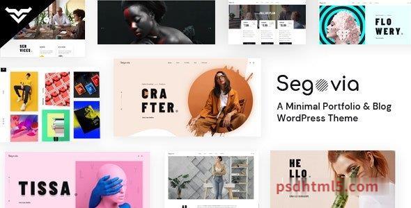 Segovia v1.6.0 – A Minimal Portfolio And Blog wordpress主题-WordPress Theme-尚睿切图网