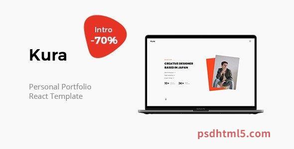 Kura – Personal Portfolio Nextjs Template-尚睿切图网