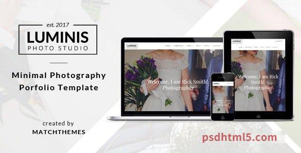 Luminis v1.0.5 – Minimal Photography Portfolio Template-尚睿切图网