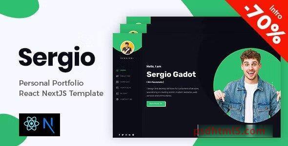 Sergio – Personal Portfolio React NextJS Template-尚睿切图网