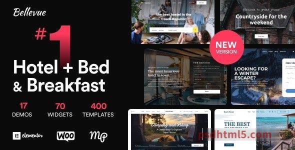 Bellevue v4.1.7 - Hotel + Bed and Breakfast Booking Calendar Theme-尚睿切图网