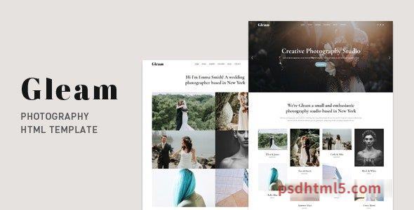 Gleam v2.0.0 - Photography Portfolio-尚睿切图网