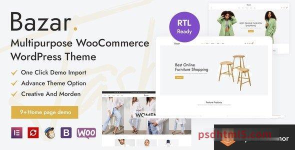 Bazar v1.2 - Multipurpose WooCommerce wordpress主题-WordPress Theme-尚睿切图网