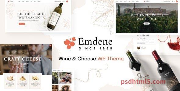 Emdene v1.0.3 - Wine - Cheese wordpress主题-WordPress Theme-尚睿切图网