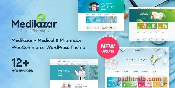 Medilazar v1.2.3 - Pharmacy Medical WooCommerce wordpress主题-WordPress Theme-尚睿切图网