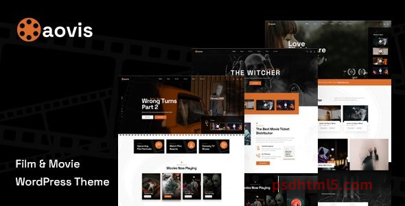 Aovis v1.0.1 - Booking Movie Tickets wordpress主题-WordPress Theme-尚睿切图网