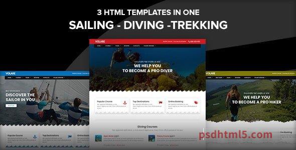 Volare v2.0 – Trekking and Sailing Site Template-尚睿切图网