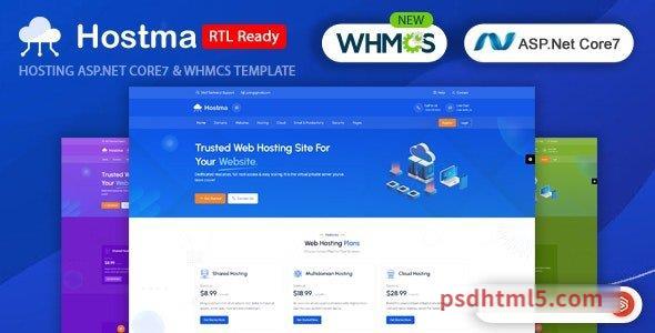 Hostma - Hosting ASP.NET - WHMCS Template-尚睿切图网