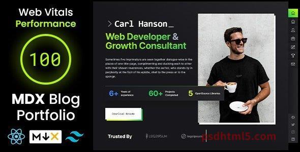 图片[1]-EdgeFolio v1.1.1 - Nextjs React Blog Portfolio TailwindCSS Template-尚睿切图网