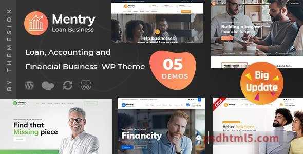 Mentry v2.7 – Loan and Financial wordpress主题-WordPress Theme-尚睿切图网