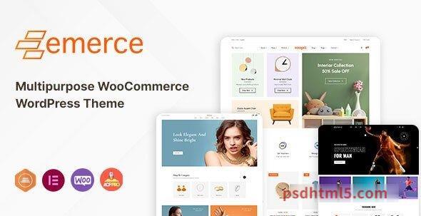 Emerce 1.6 - Multipurpose WooCommerce wordpress主题-WordPress Theme-尚睿切图网
