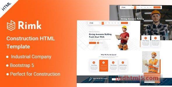 Rimk – Construction HTML Template-尚睿切图网