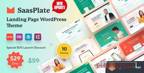 SaasPlate v1.2.6 – Landing Page wordpress主题-WordPress Theme-尚睿切图网