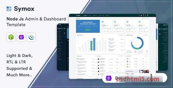 Symox – Node Js Admin – Dashboard Template-尚睿切图网