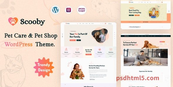 Scooby v1.0 - Pet Care and Pet Shop wordpress主题-WordPress Theme-尚睿切图网