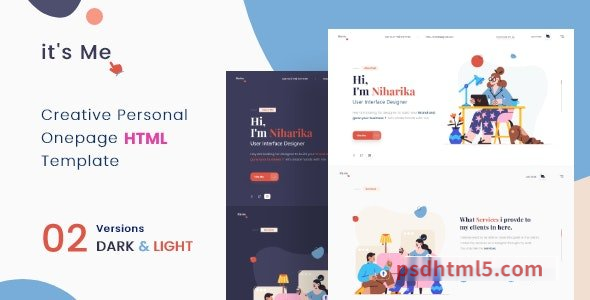 itsme – Personal Portfolio HTML-尚睿切图网