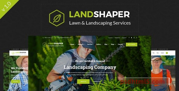 The Landshaper - Gardening and Lawn HTML Template-尚睿切图网