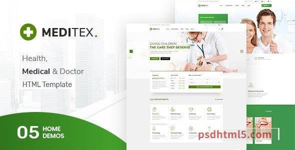 Meditex – Health and Medical HTML Template-尚睿切图网