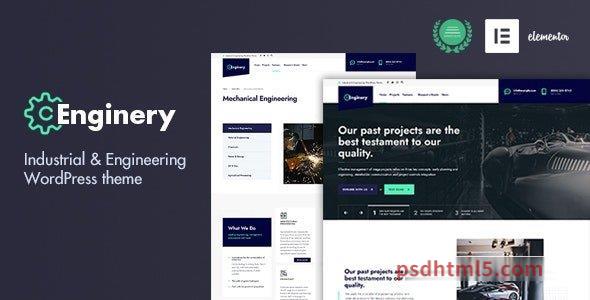 Enginery v1.4 - Industrial - Engineering WP theme-尚睿切图网