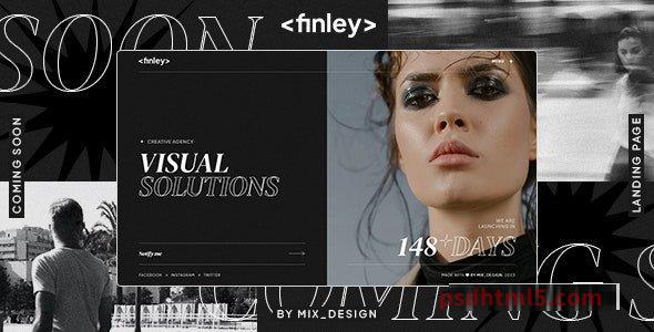 Finley - Coming Soon and Portfolio Template-尚睿切图网