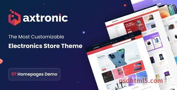 Axtronic v1.8.0 - Electronics WooCommerce wordpress主题-WordPress Theme-尚睿切图网