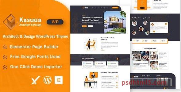 Kasuua v1.0 – Architect – Design wordpress主题-WordPress Theme-尚睿切图网