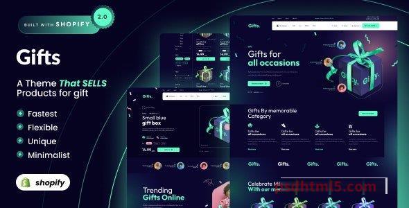 Gifts v1.0 - Shopify 2.0 Gifts Shop Theme-尚睿切图网