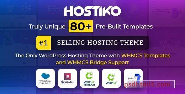 Hostiko v80.0.0 – WordPress WHMCS Hosting Theme-尚睿切图网