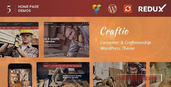 Craftio v2.3 - Carpenter wordpress主题-WordPress Theme-尚睿切图网
