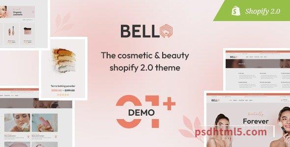 Bello v1.0 – The Cosmetics – Beauty Responsive Shopify Theme-尚睿切图网