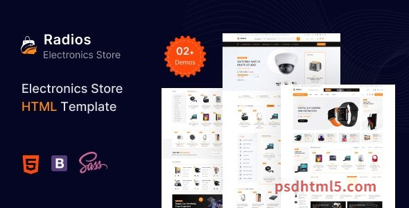 Radios - Electronics eCommerce HTML Template-尚睿切图网