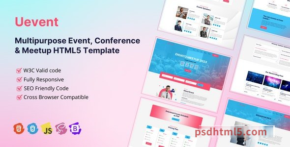 Uevent – Multipurpose Event, Conference – Meetup HTML5 Template-尚睿切图网