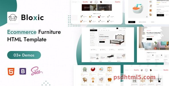 Bloxic - Furniture Store HTML Template-尚睿切图网