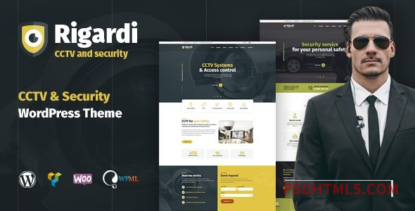 Rigardi v1.1.5 - CCTV Security Company - Body Guard wordpress主题-WordPress Theme-尚睿切图网