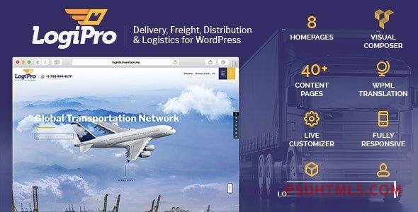 LogiPro v4.2 – Delivery, Freight, Distribution – Logistics for WordPress-尚睿切图网